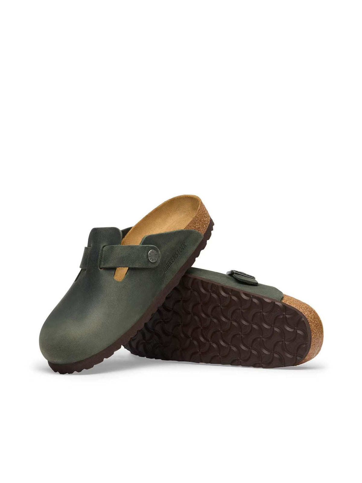 Birkenstock Boston (Pelle oliata) Verde