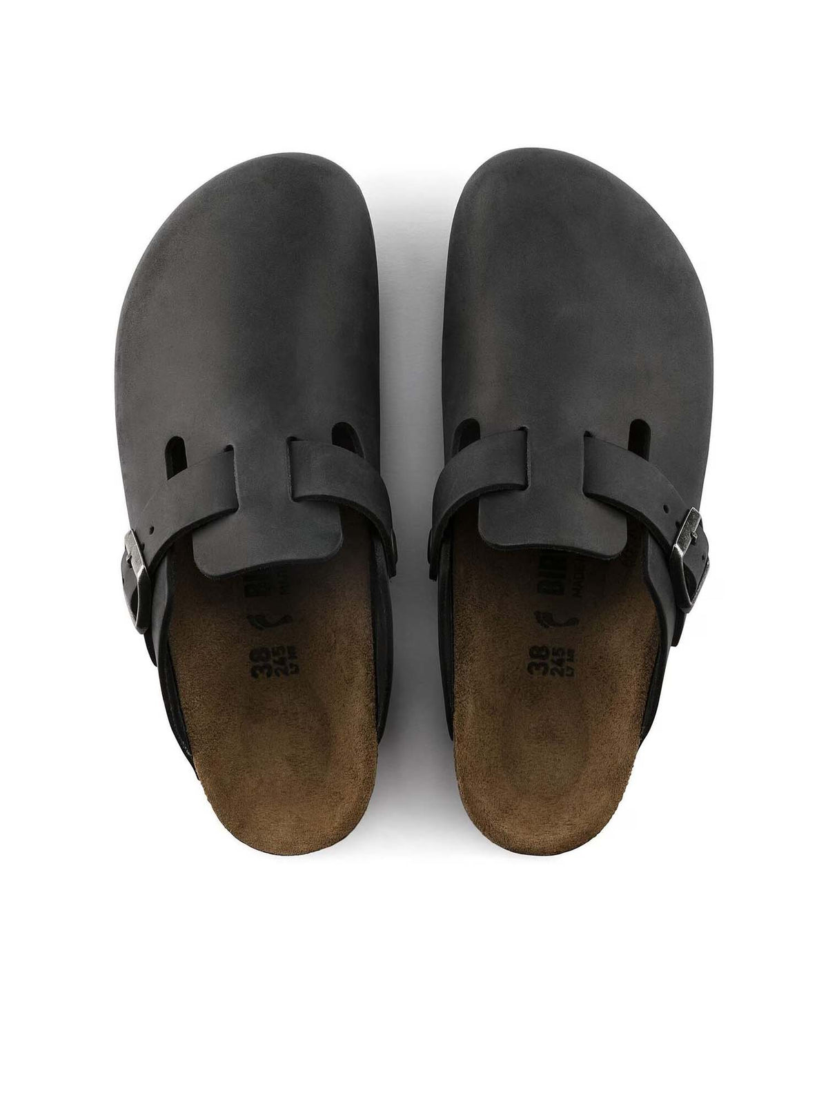 Birkenstock Boston (Pelle oliata) Nero