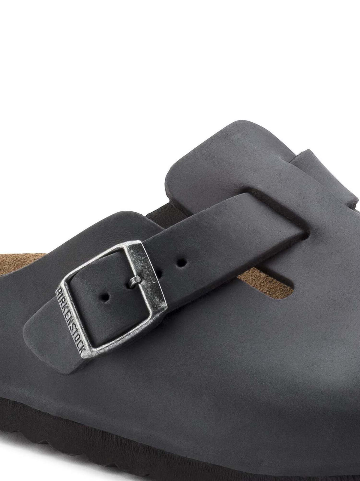 Birkenstock Boston (Pelle oliata) Nero