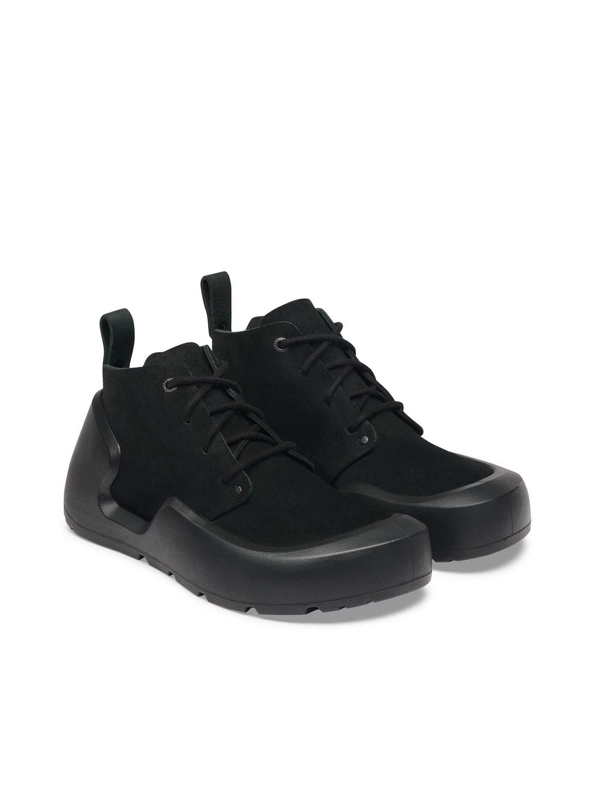 Birkenstock Scarpe Reykjavik Mid Lace (Pelle Nubuck) Nero