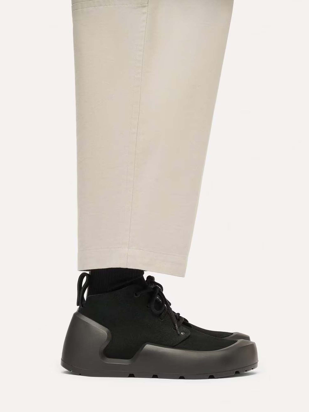 Birkenstock Scarpe Reykjavik Mid Lace (Pelle Nubuck) Nero