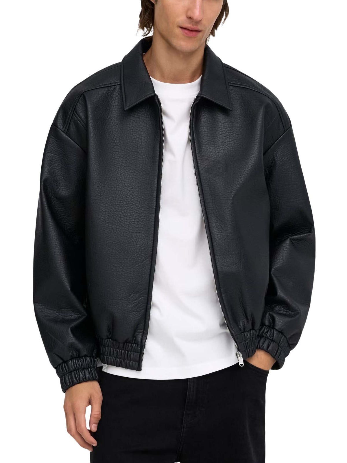 Only & Sons ONSREX PU Giacca Nero