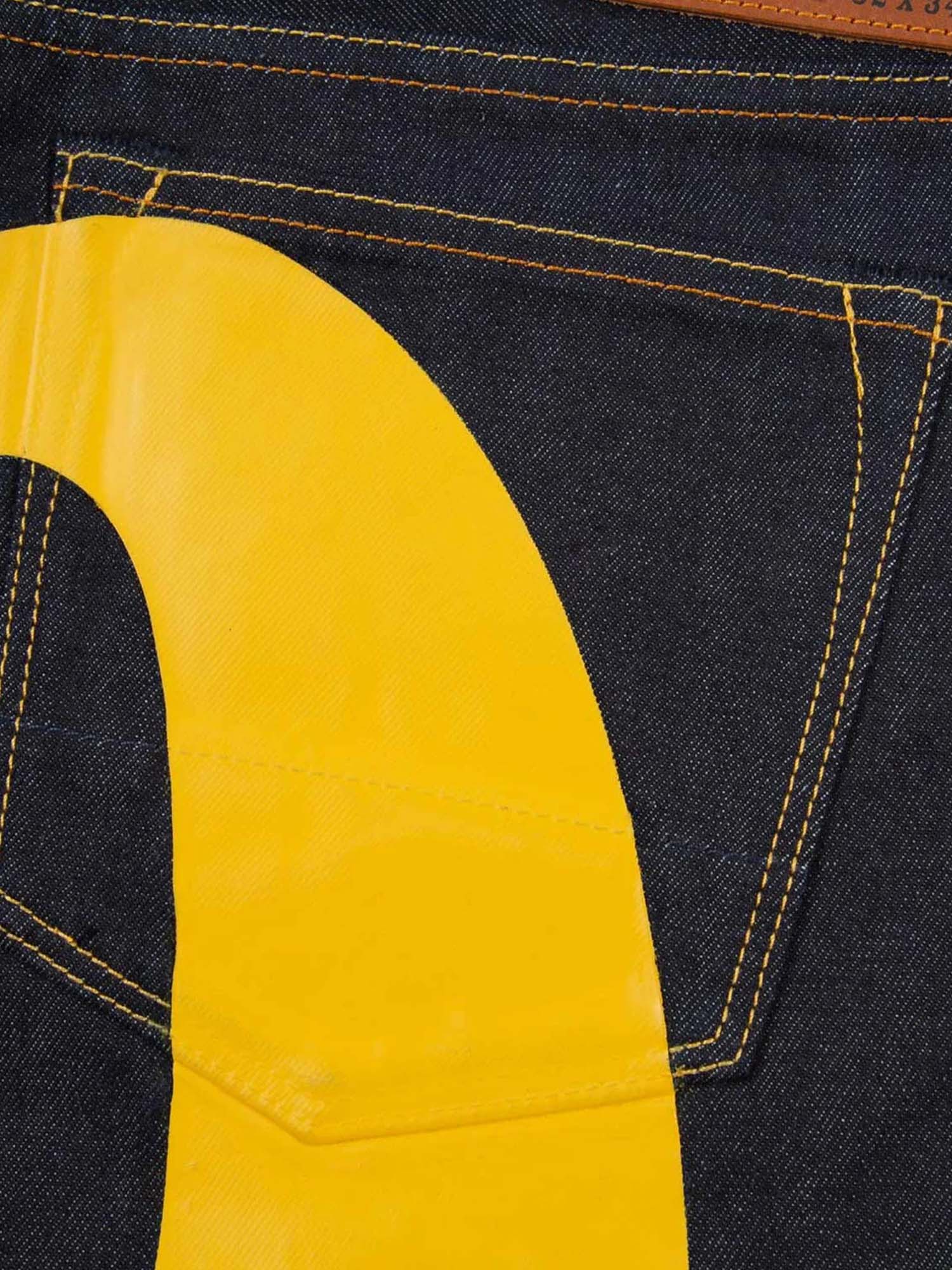 Evisu Jeans 2000 Daicock Print Baggy-Fit Blu