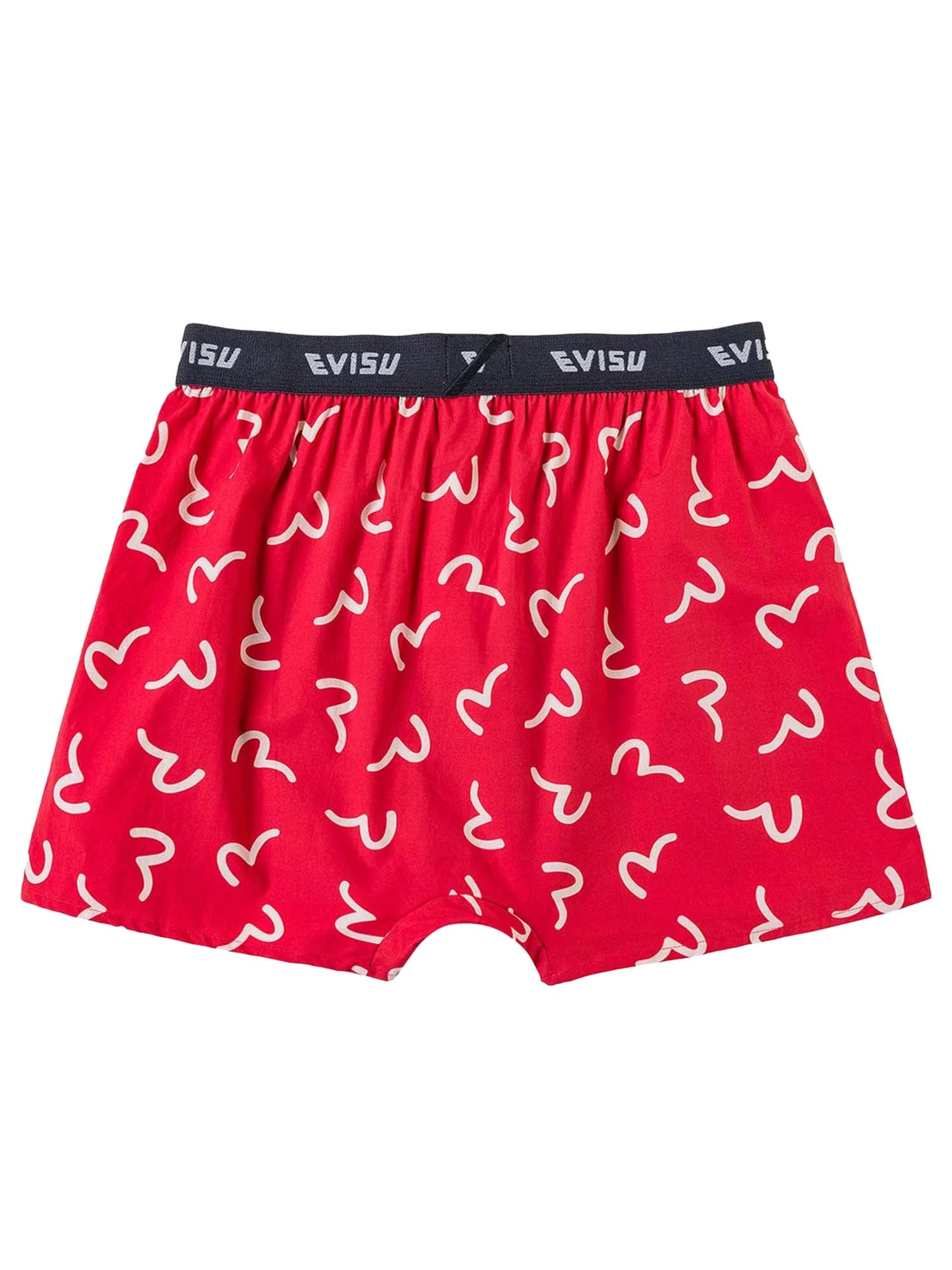 Evisu Boxer All-over Seagull Rosso