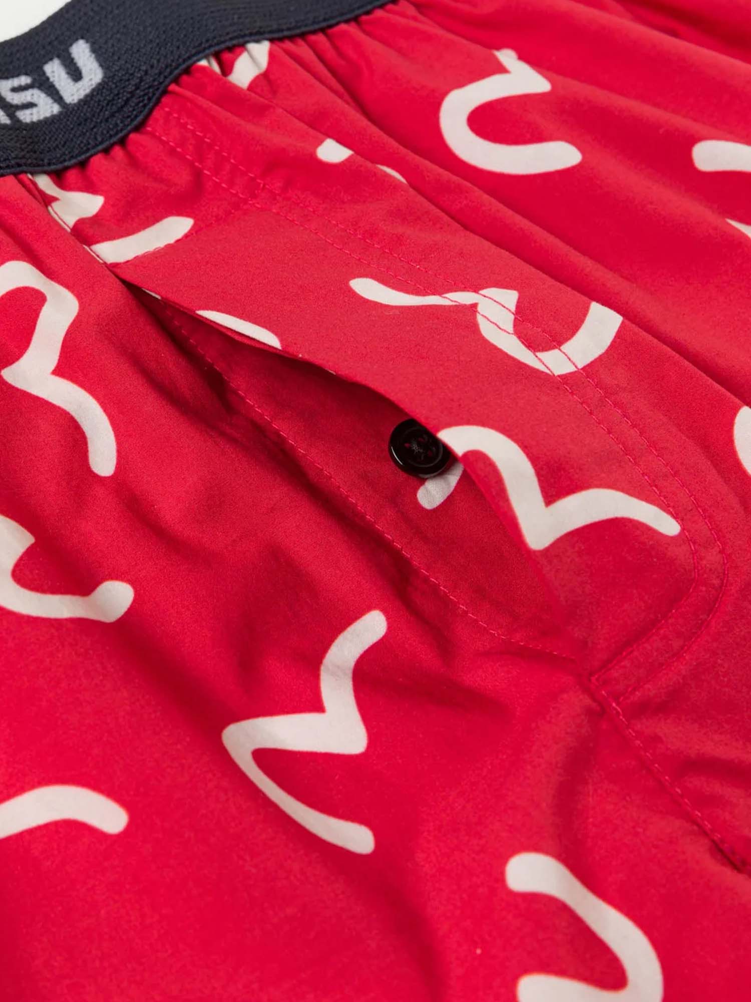 Evisu Boxer All-over Seagull Rosso