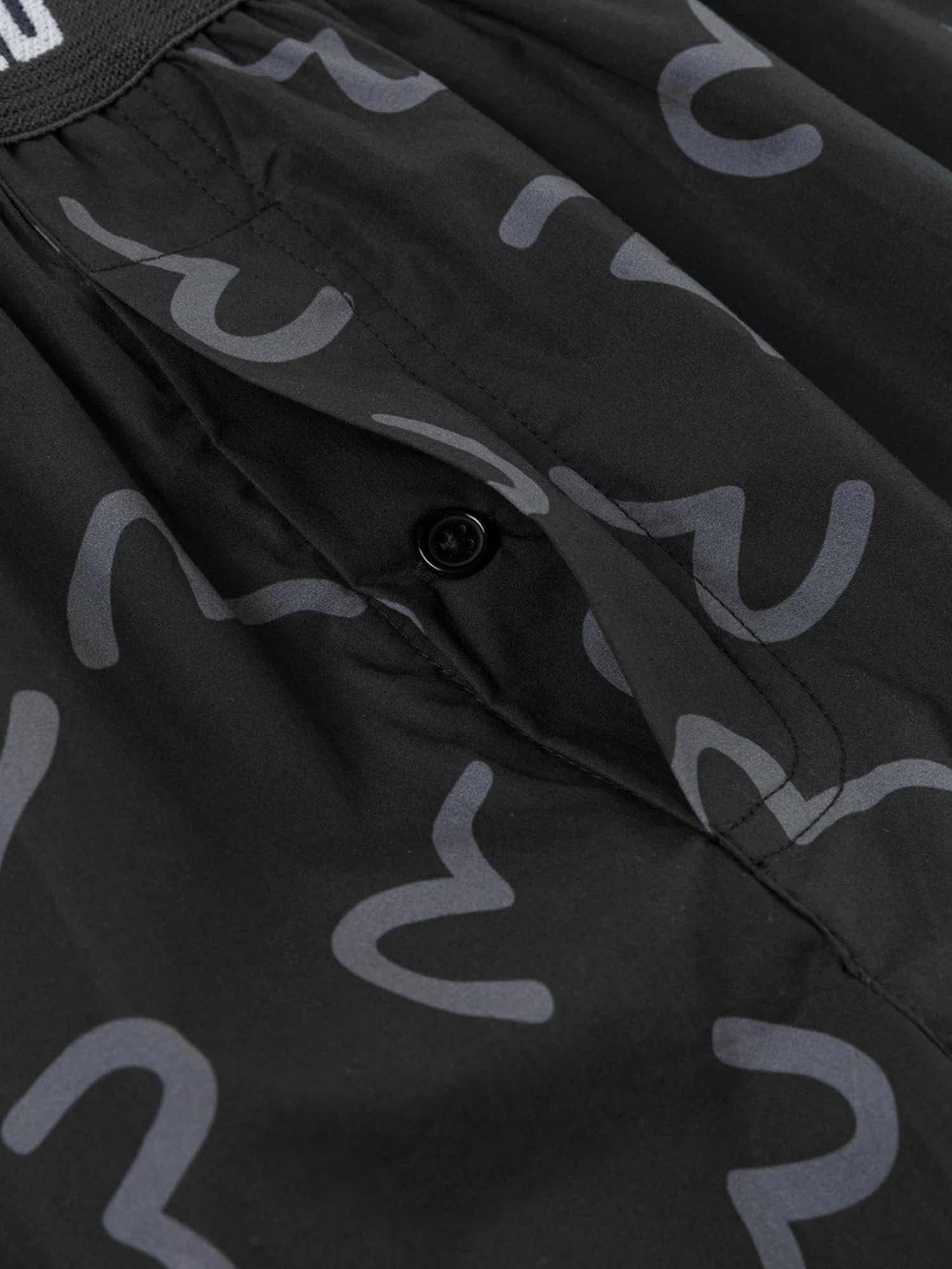 Evisu Boxer All-over Seagull Nero