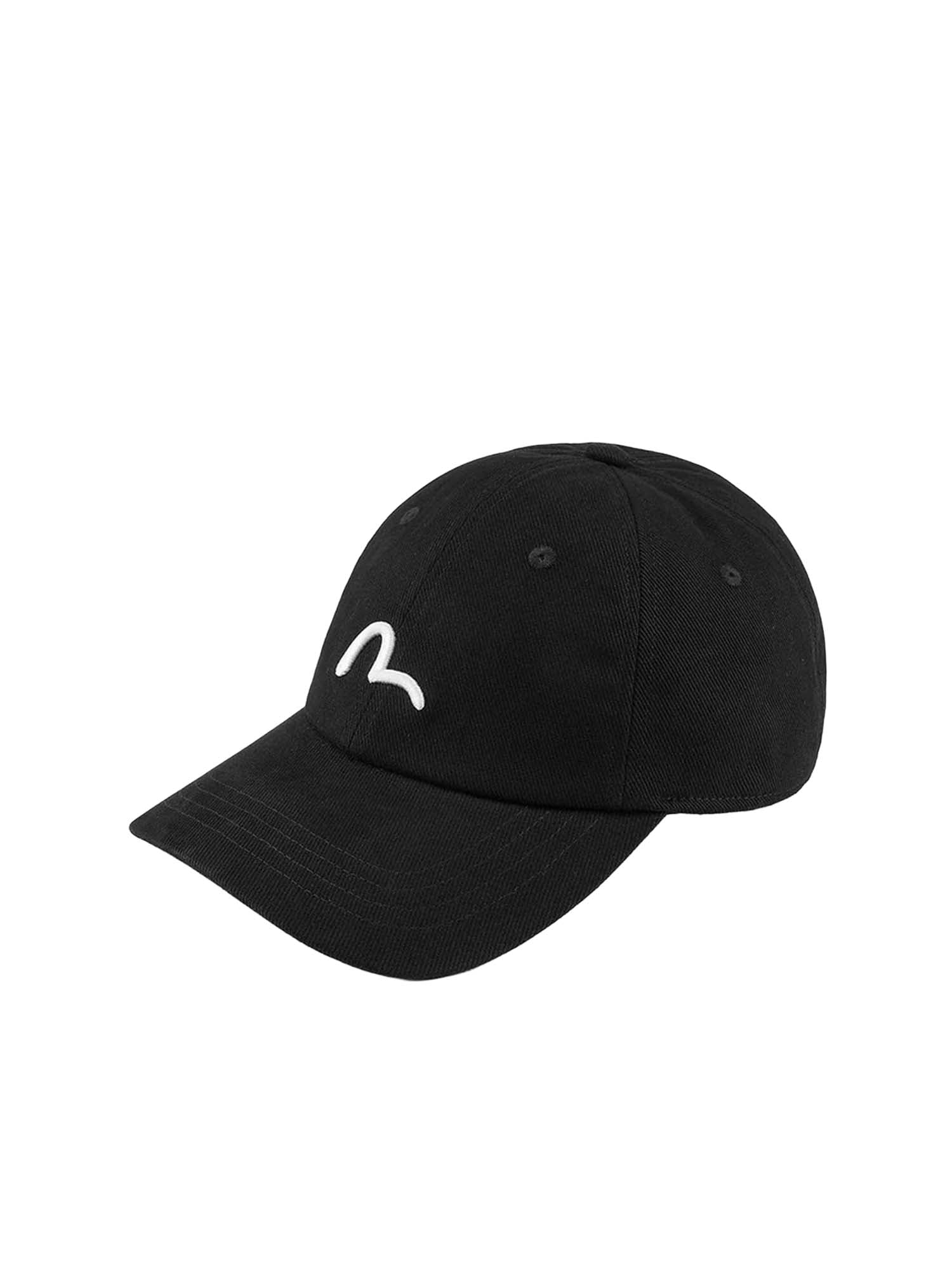 Evisu Cappellino Seagull and Logo Embroidery Nero