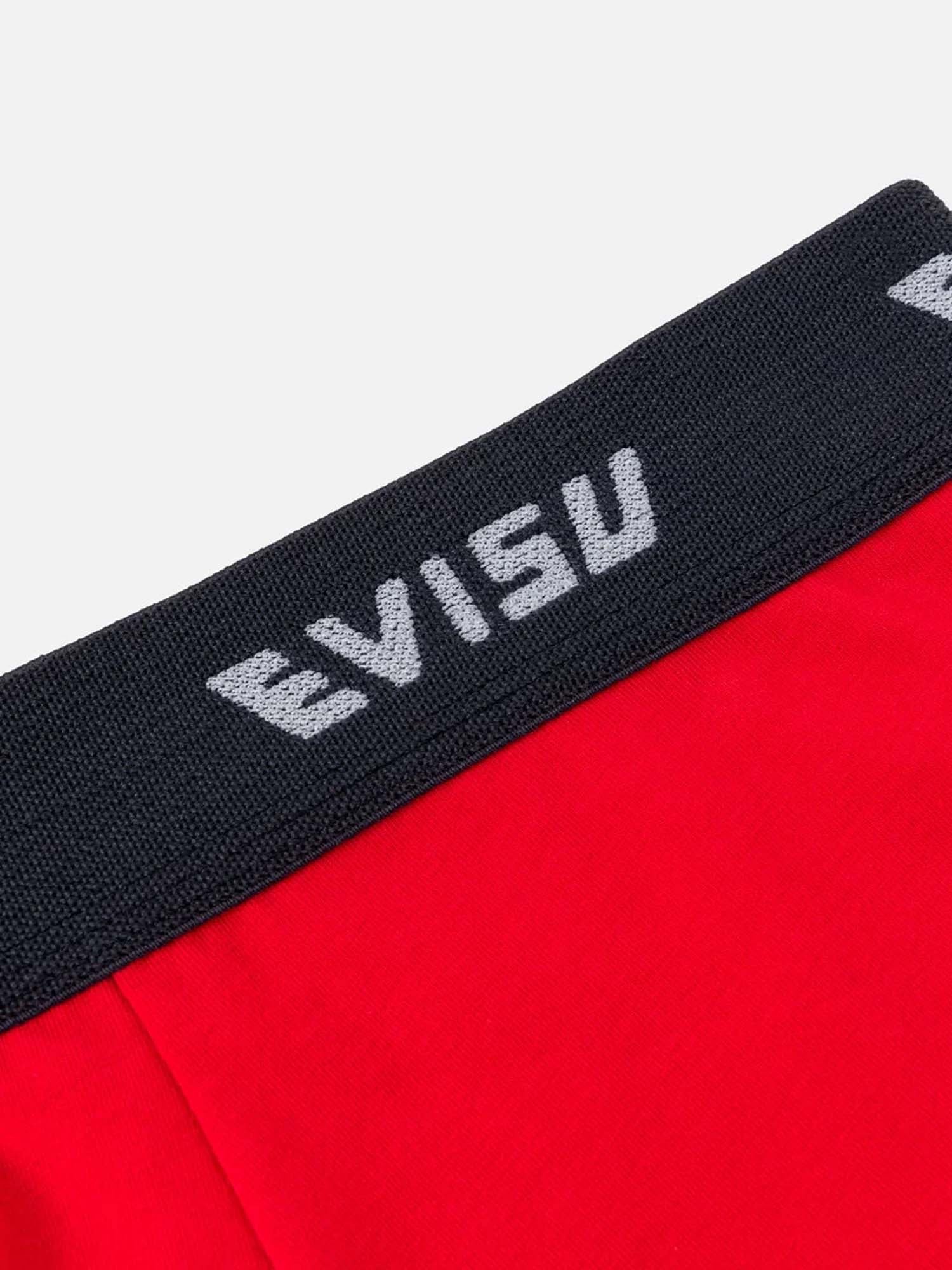 Evisu Boxer Multi-logo Pocket Rosso