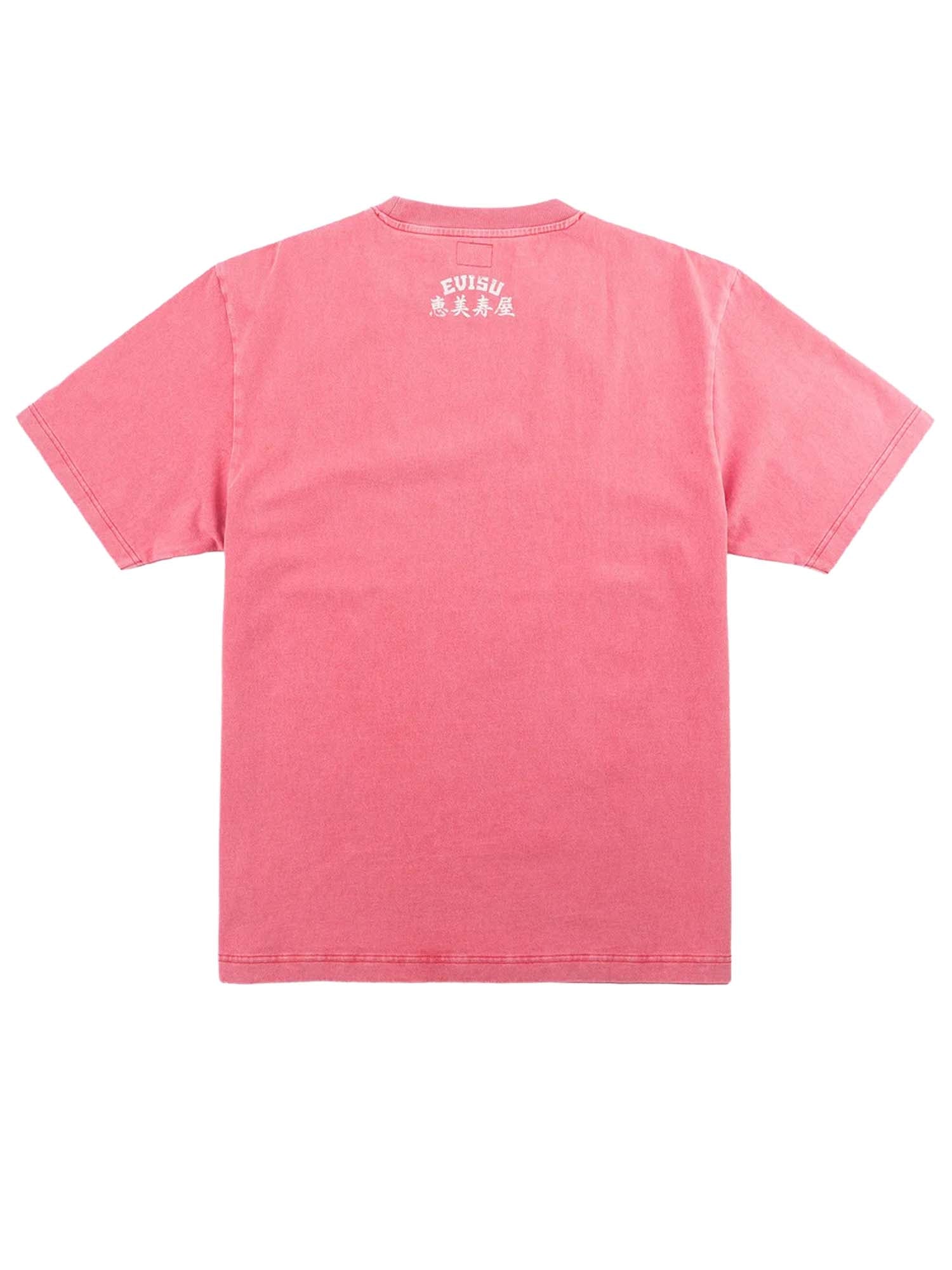 Evisu T-Shirt Ebisu & Seagull Print Rosso
