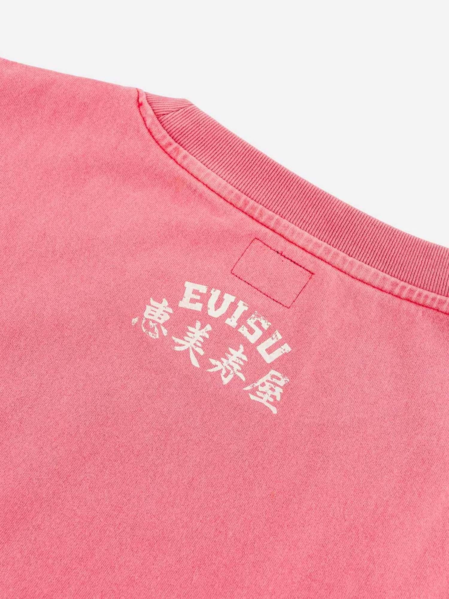 Evisu T-Shirt Ebisu & Seagull Print Rosso