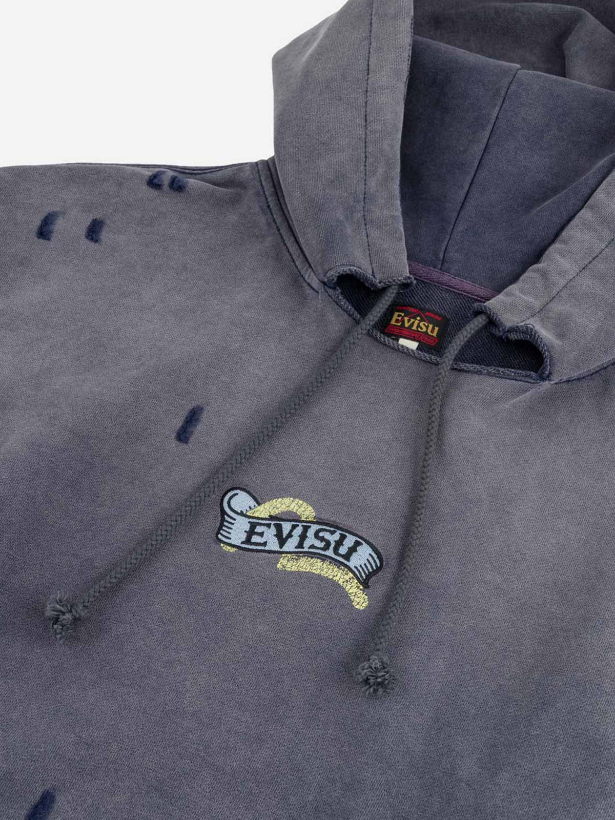 Evisu Osaka Rose Hoodie Blu