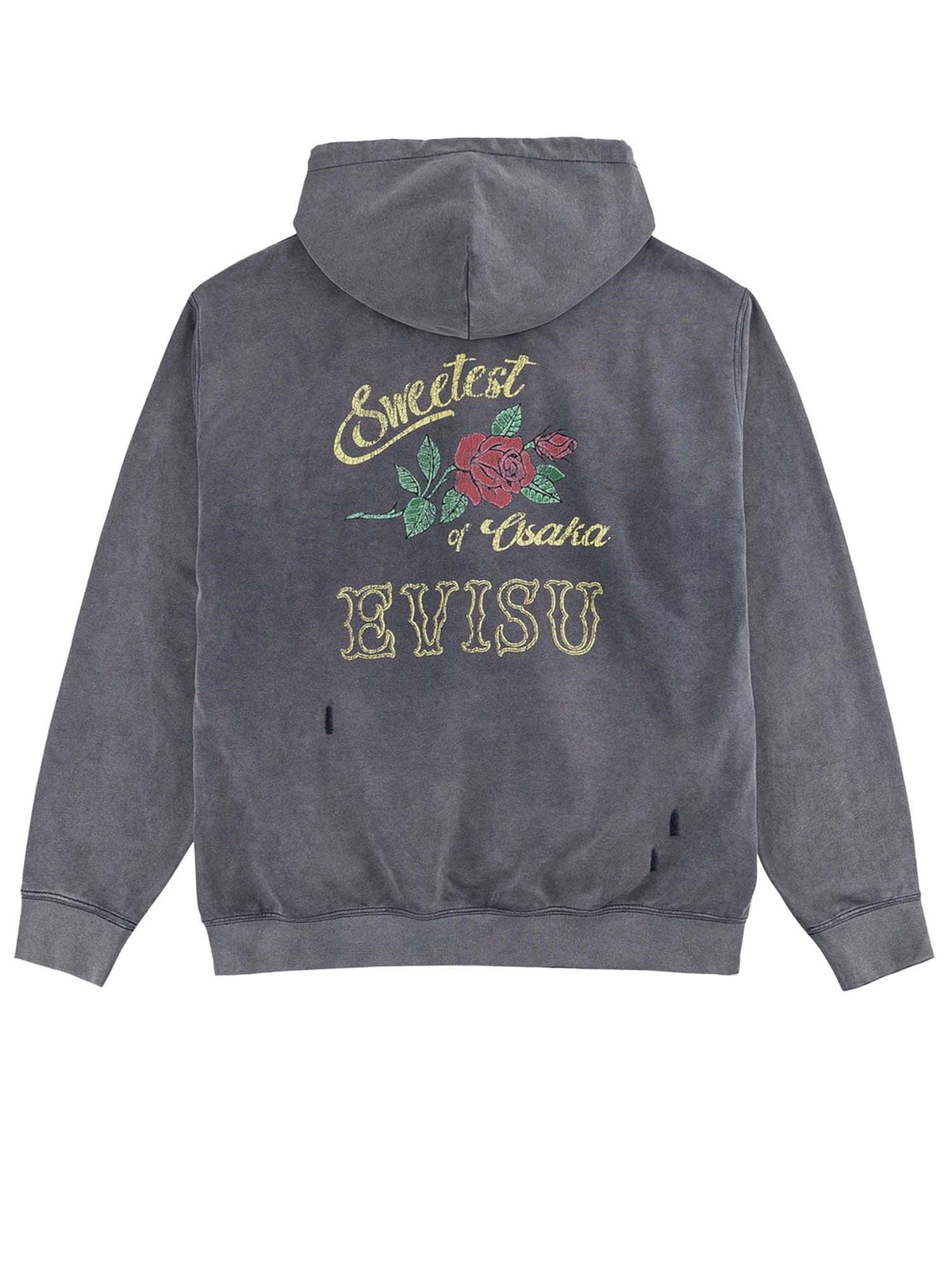 Evisu Osaka Rose Hoodie Blu