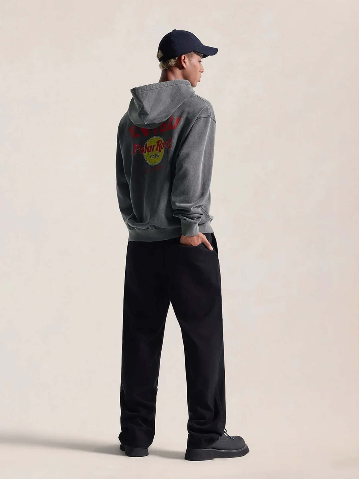 Evisu Polar Rock Hoodie Grigio