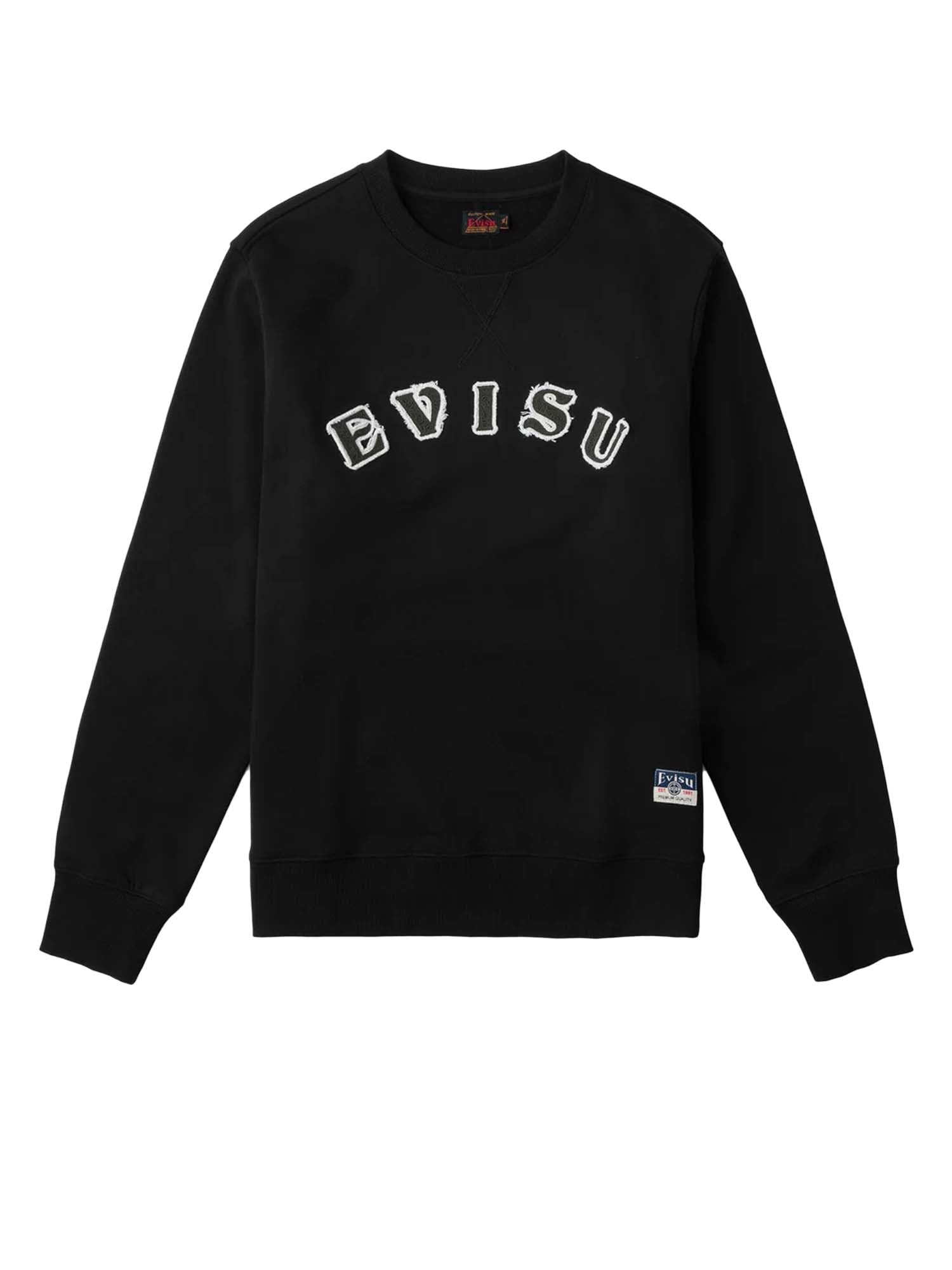 Evisu Felpa Evisu Embroidery Badge Fleece Grigio