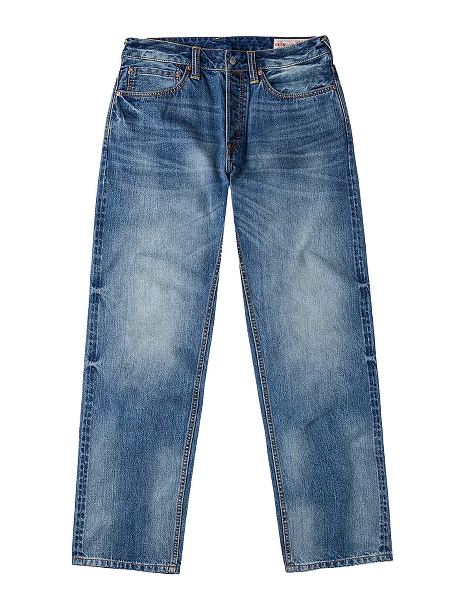 Evisu Jeans 2020 Yellow Daicock Print Regular Fit Blu
