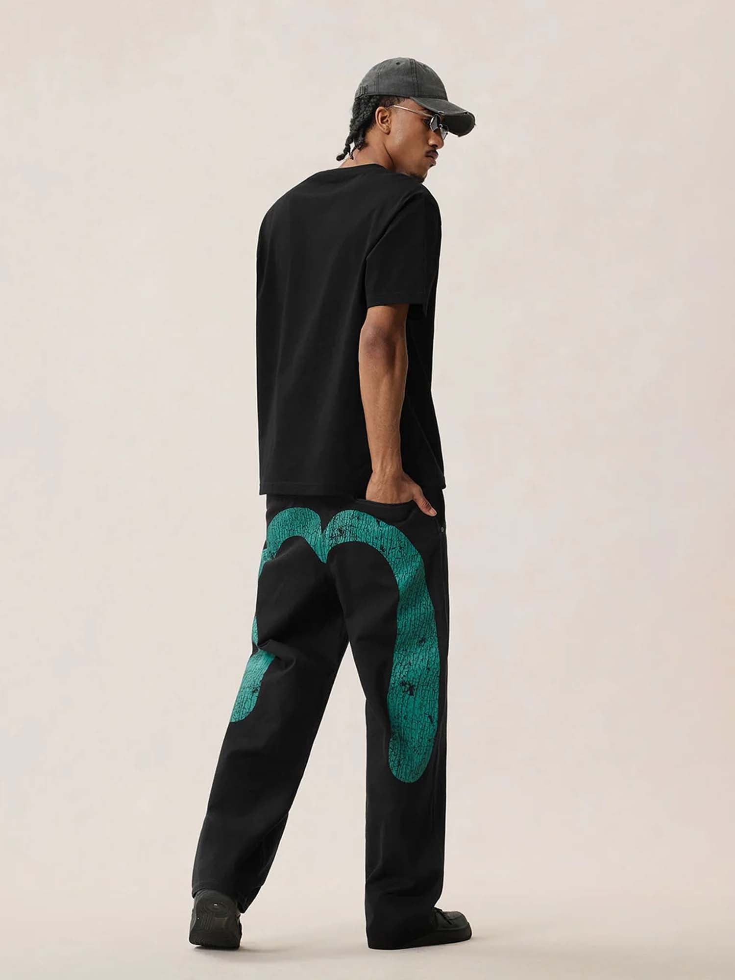 Evisu Pantaloni Daicock Work Nero
