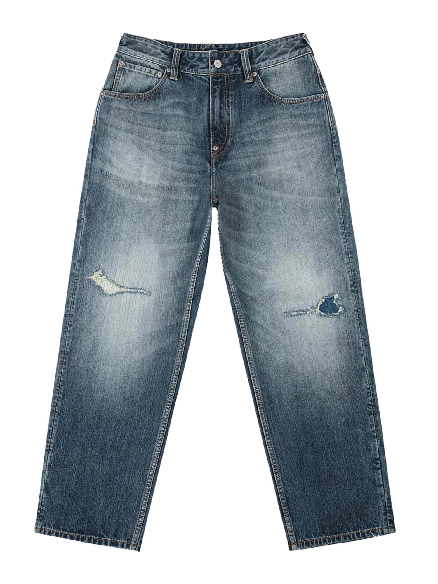 Evisu Jeans Pink Daicock Ripped Blu