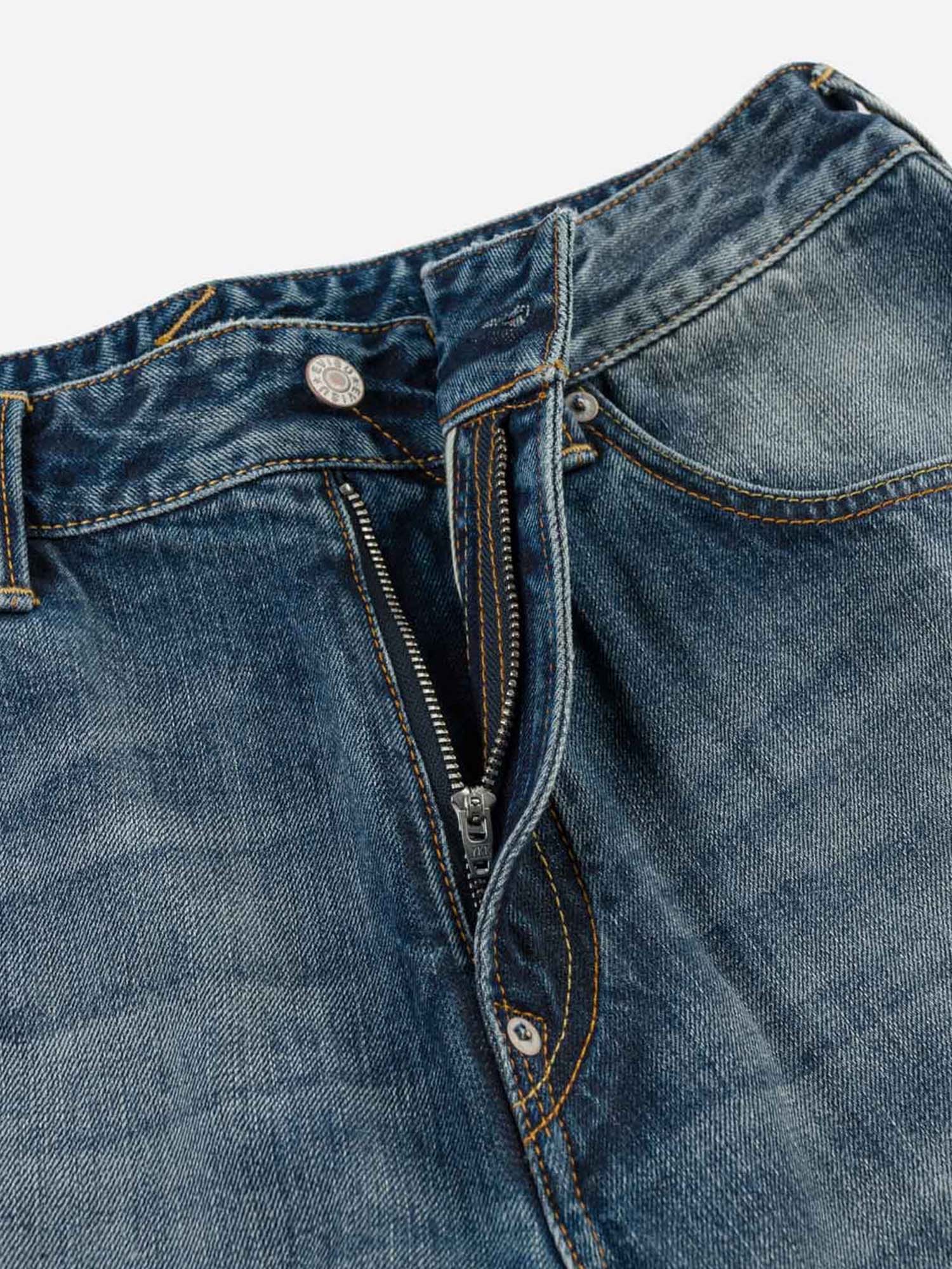 Evisu Jeans Pink Daicock Ripped Blu