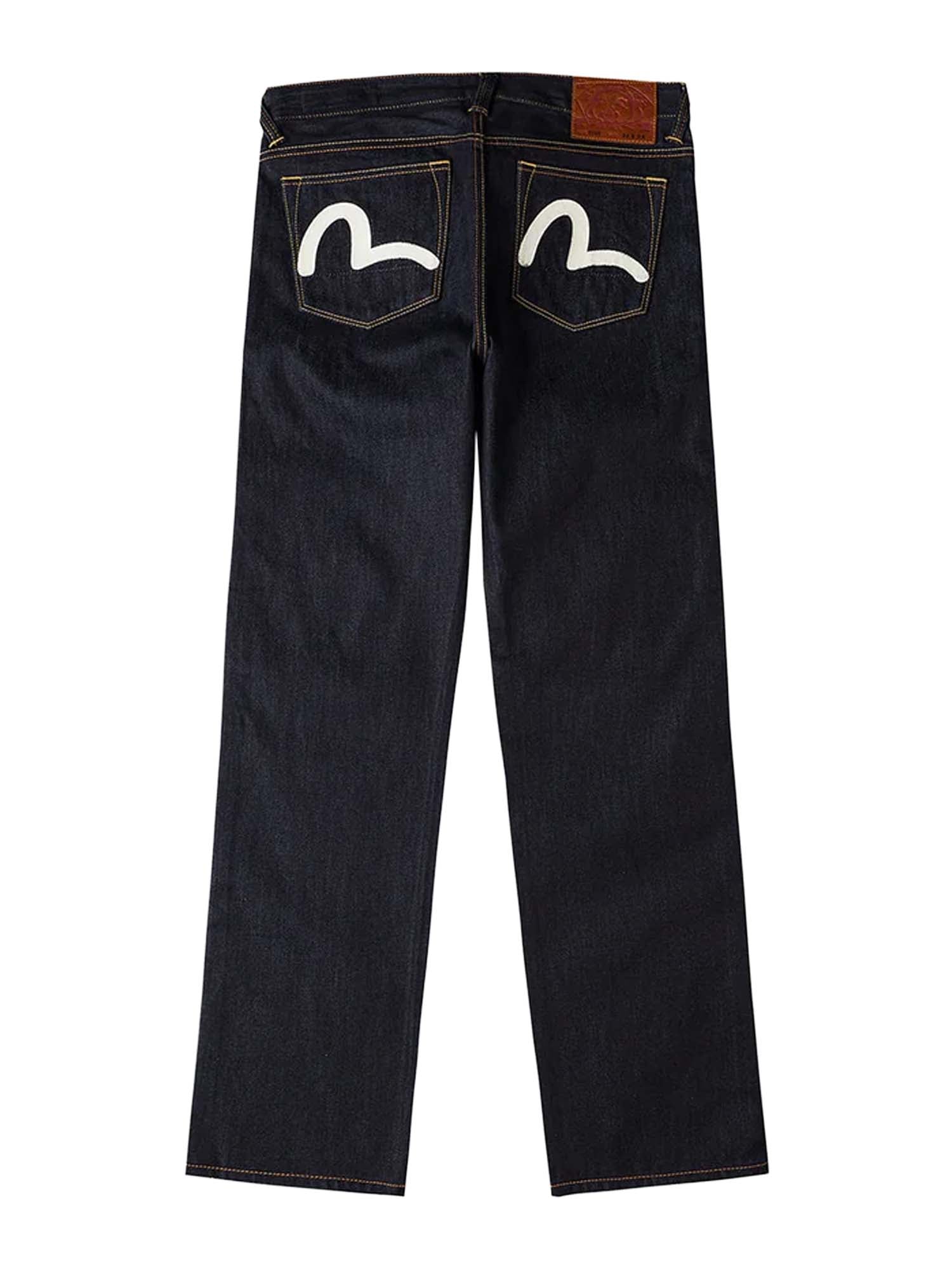 Evisu Jeans 2020 Seagull Print Pockets Regular Fit Blu