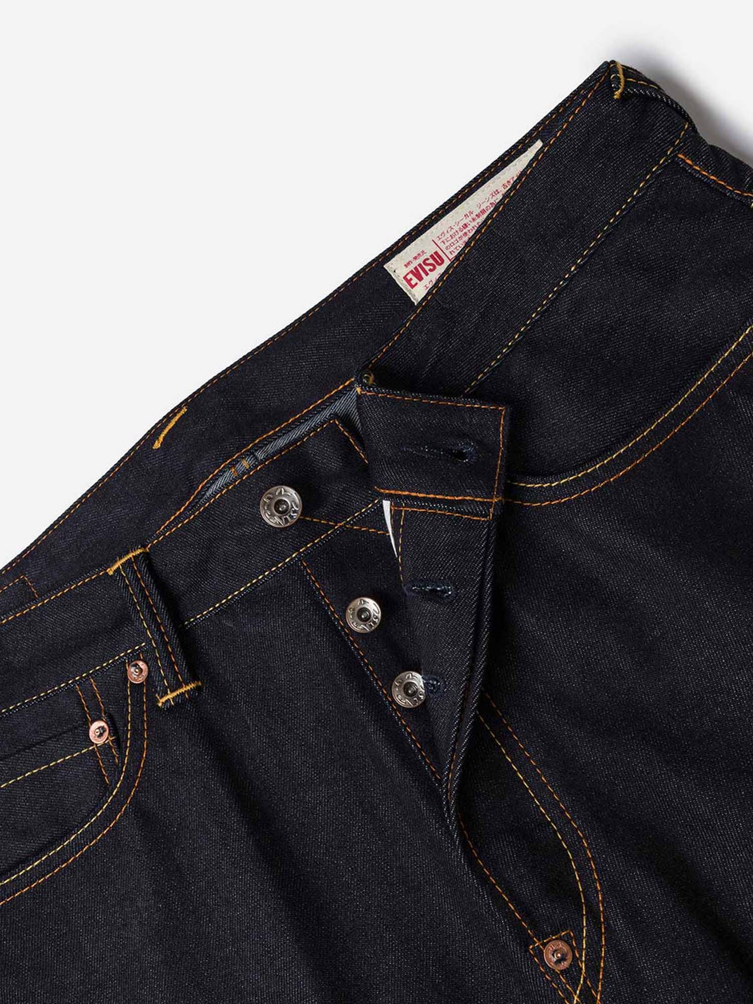 Evisu Jeans 2020 Seagull Print Pockets Regular Fit Blu