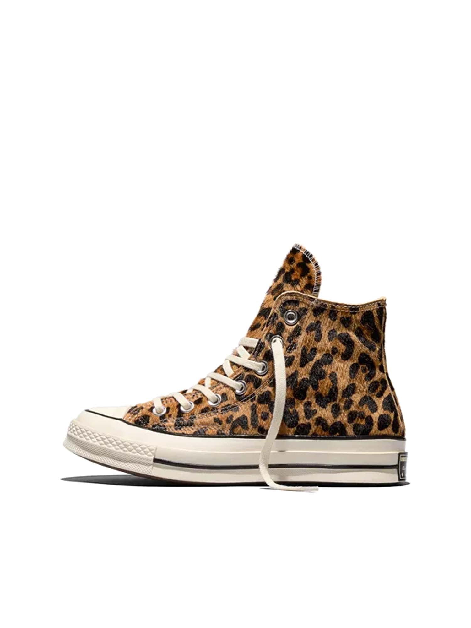 Converse Scarpe Chuck 70 Leopard Pony Hair Nero