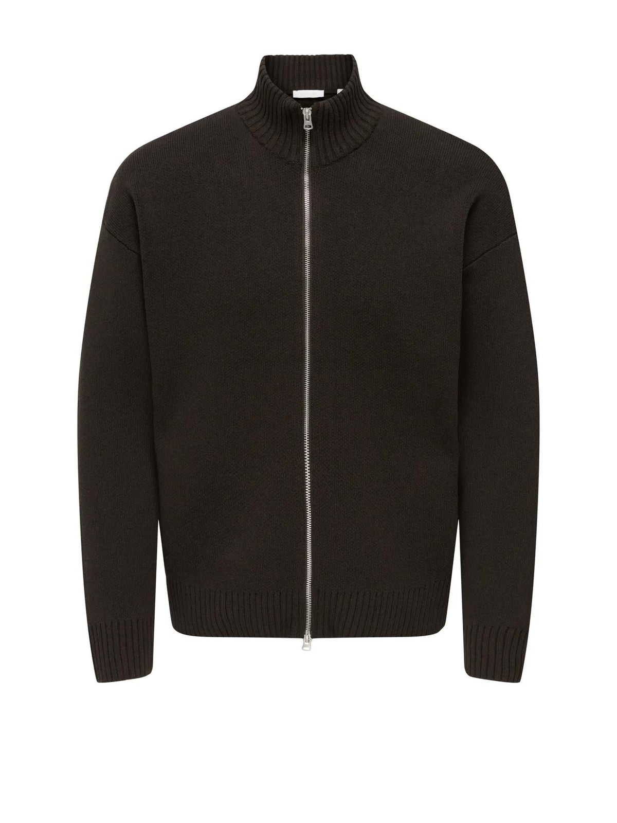 Only & Sons Onsblake Boxy High Neck Card Knit Noos Marrone