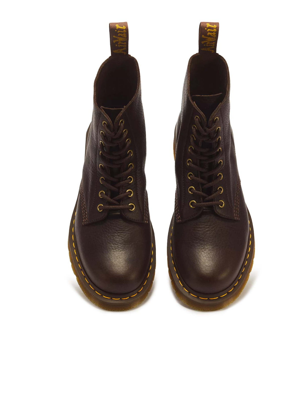 Dr. Martens Stivali stringati 1460 Pascal in pelle Ambassador a 8 occhielli Marrone