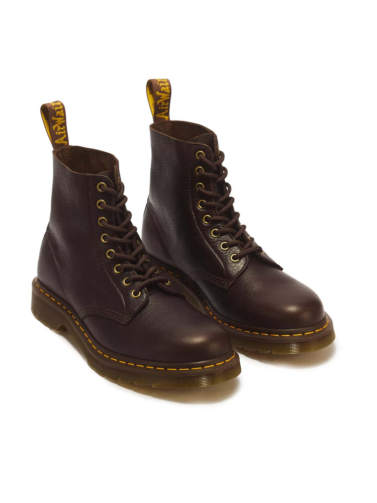 Dr. Martens Stivali stringati 1460 Pascal in pelle Ambassador a 8 occhielli Marrone