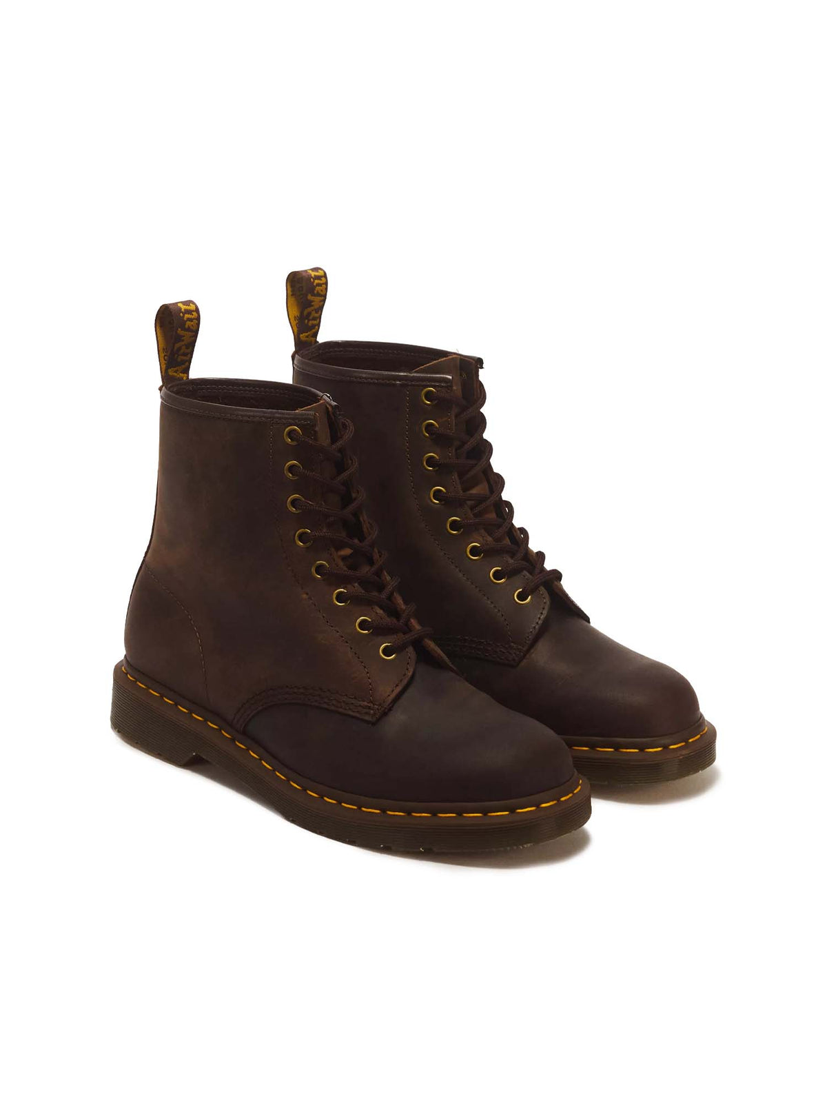 Dr. Martens Stivali stringati 1460 in pelle Crazy Horse Marrone