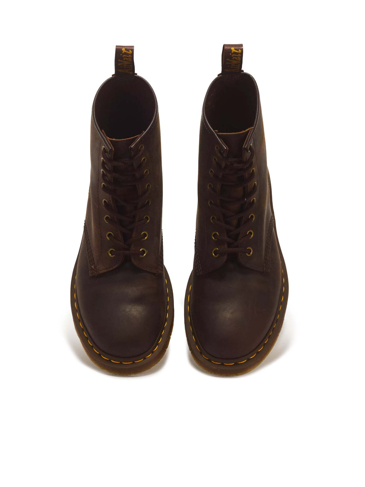 Dr. Martens Stivali stringati 1460 in pelle Crazy Horse Marrone