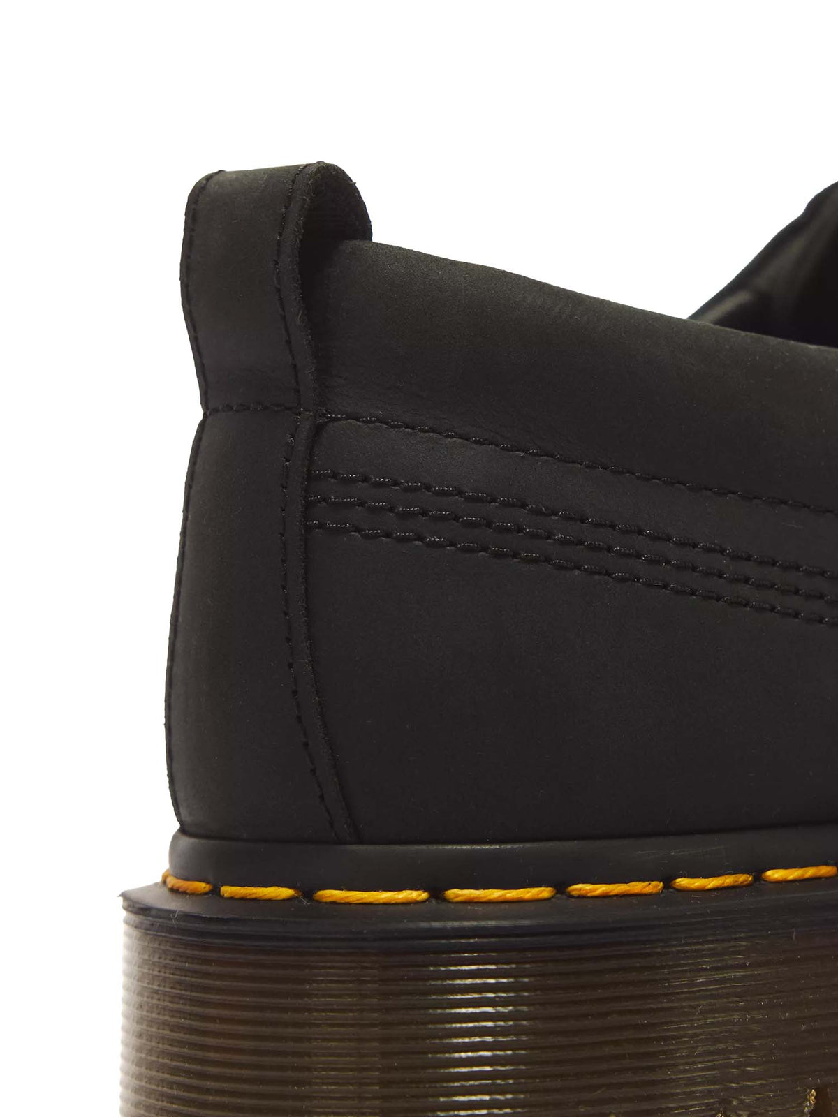 Dr. Martens Scarpe Lowell Moc Toe in pelle Crazy Horse a 4 occhielli Nero
