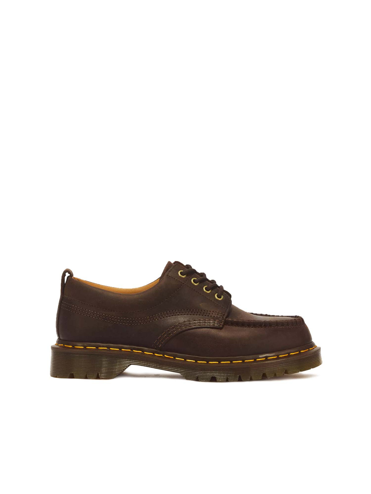 Dr. Martens Scarpe Lowell Moc Toe in pelle Crazy Horse a 4 occhielli Marrone