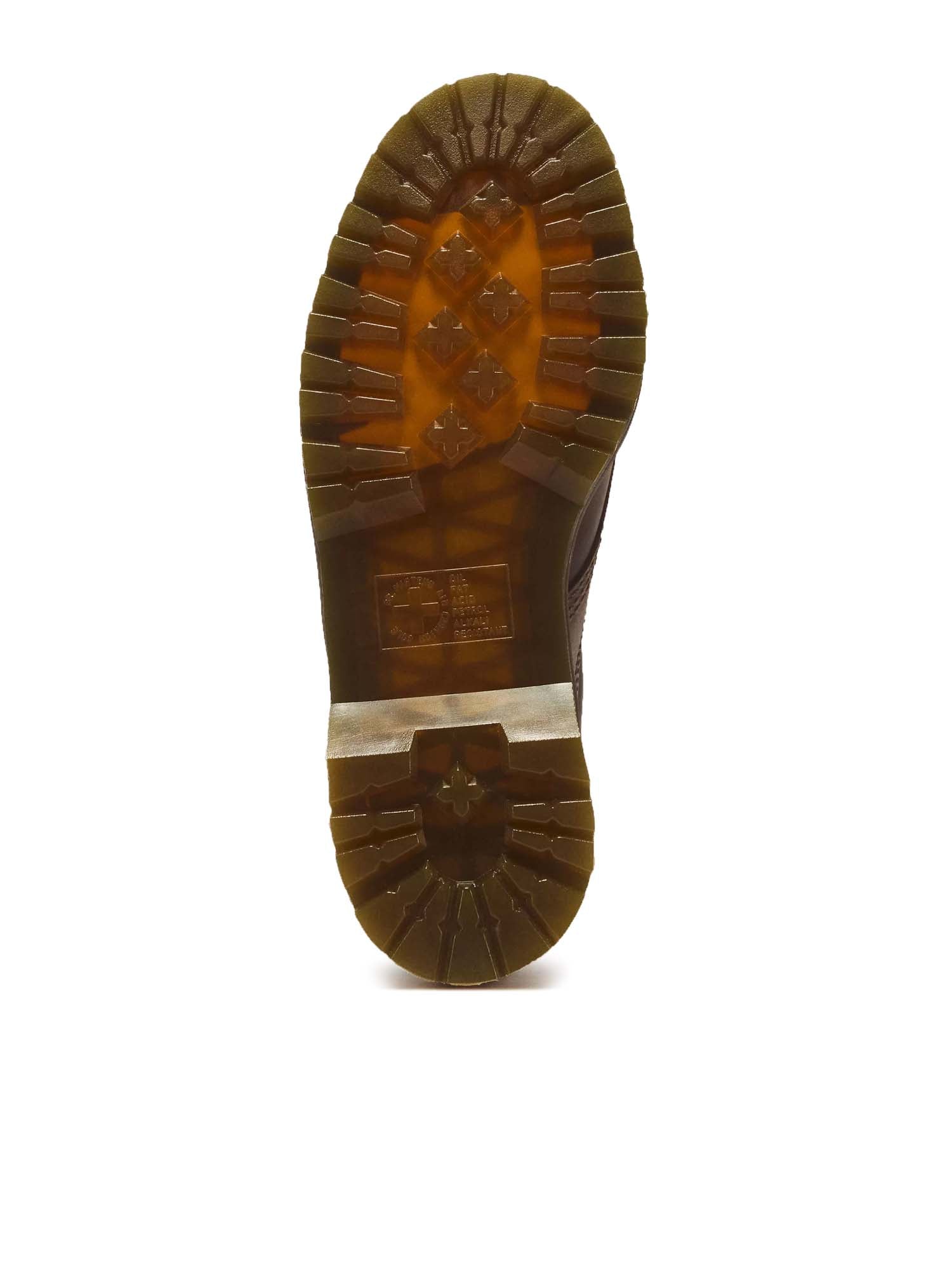 Dr. Martens Scarpe Lowell Moc Toe in pelle Crazy Horse a 4 occhielli Marrone