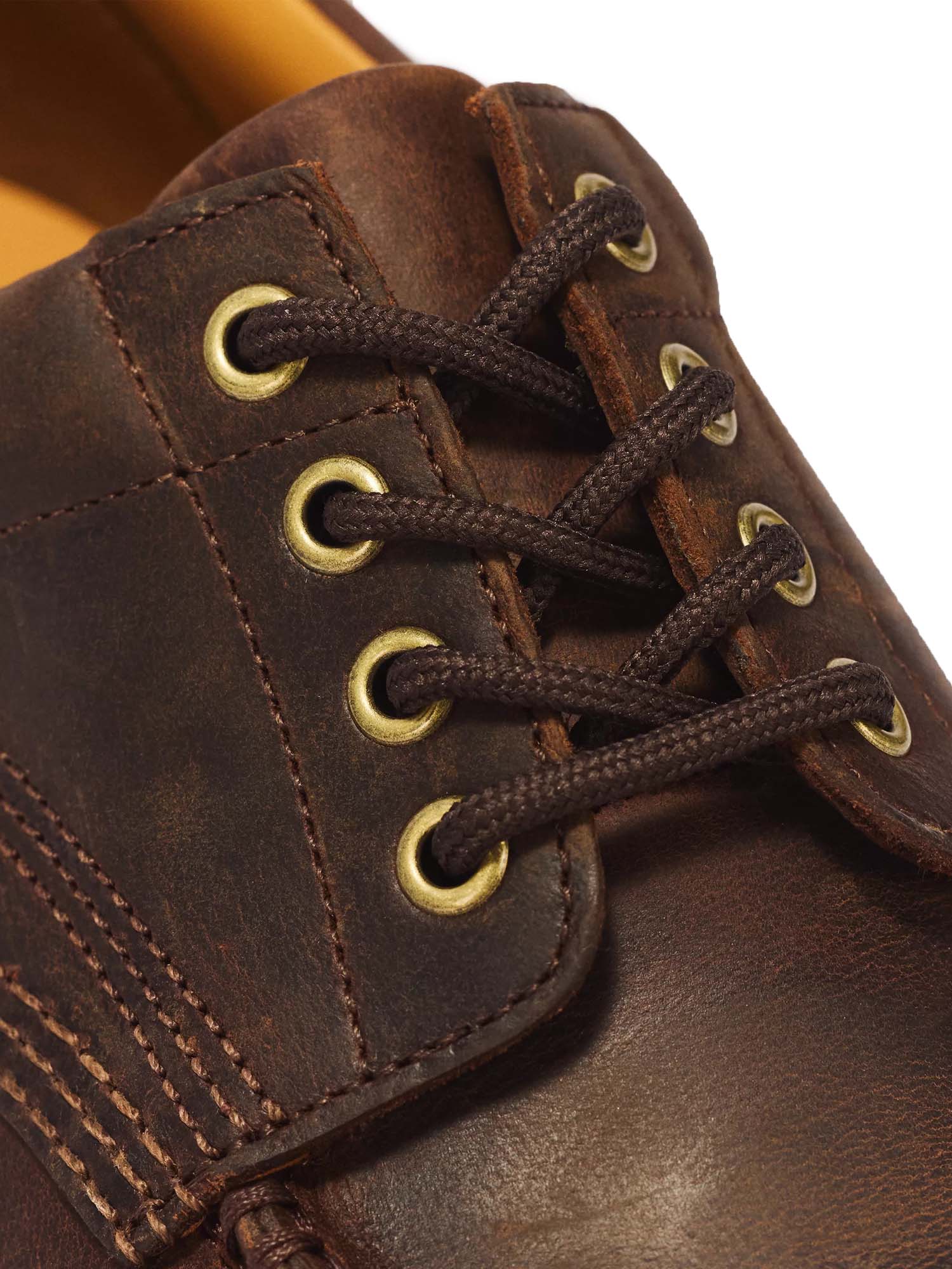 Dr. Martens Scarpe Lowell Moc Toe in pelle Crazy Horse a 4 occhielli Marrone