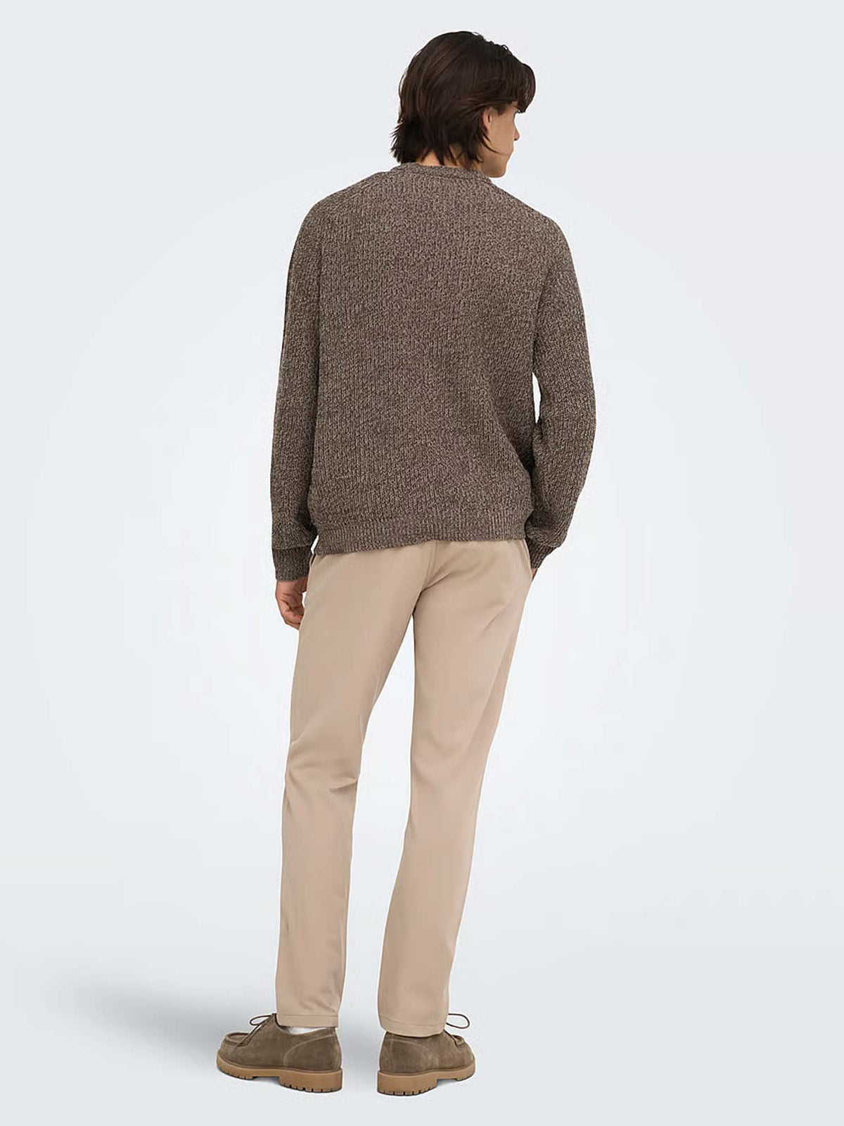 Only & Sons Maglione Join Relaxed LS Raglan Marrone