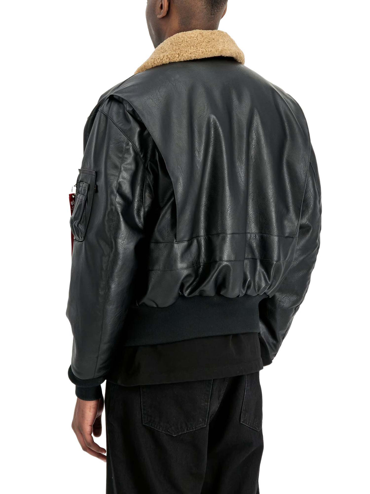 Alpha Industries Giacca in pelle G-1 Devils Brigade Faux Leather Bomber Nero