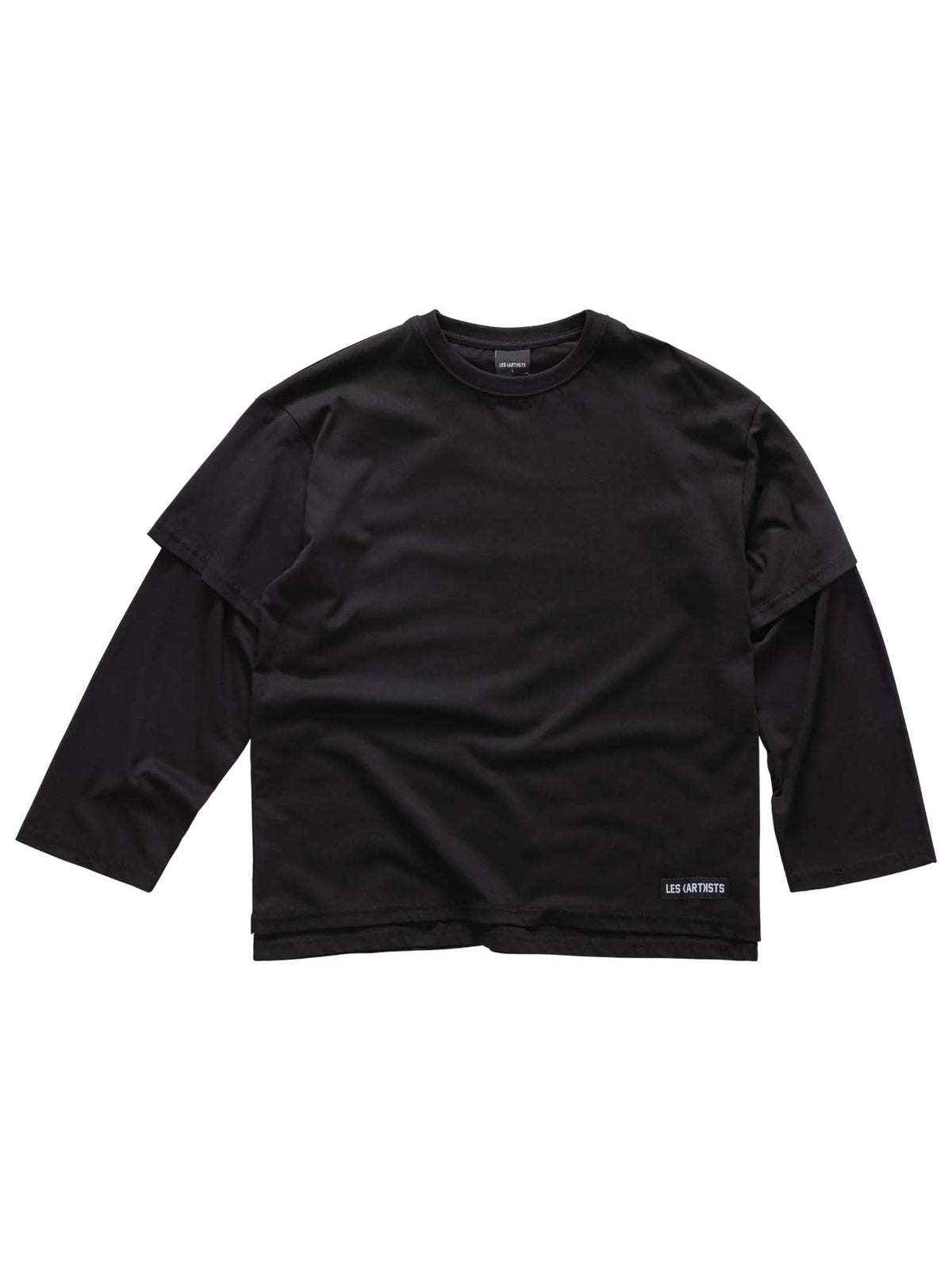 Les (art)ists Double Longsleeve T-shirt Label Nero