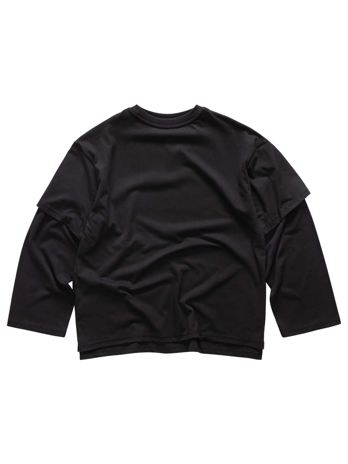 Les (art)ists Double Longsleeve T-shirt Label Nero