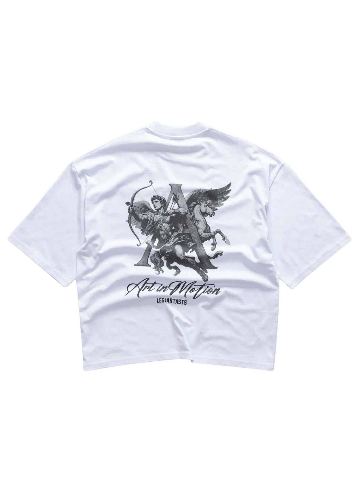 Les (art)ists T-shirt Box Fit Art in Motion Bianco