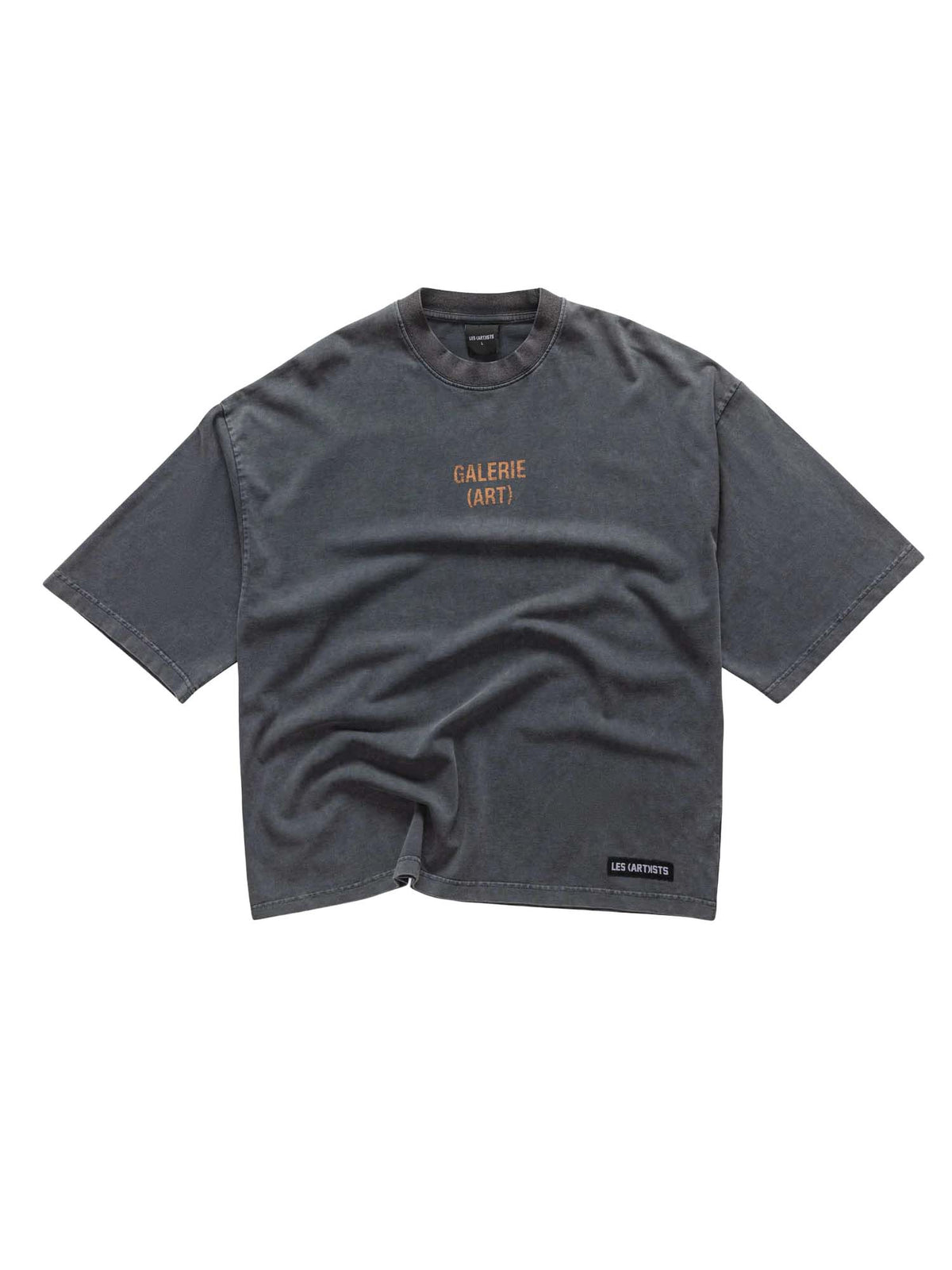 Les (art)ists T-shirt Galerie Art Stone Wash Nero