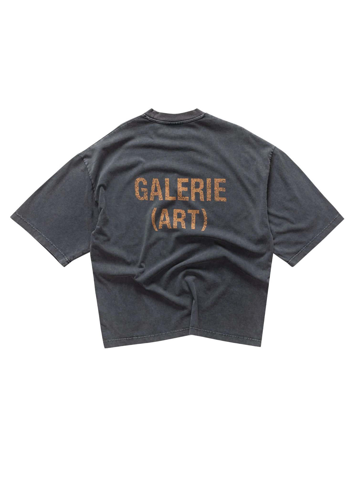 Les (art)ists T-shirt Galerie Art Stone Wash Nero