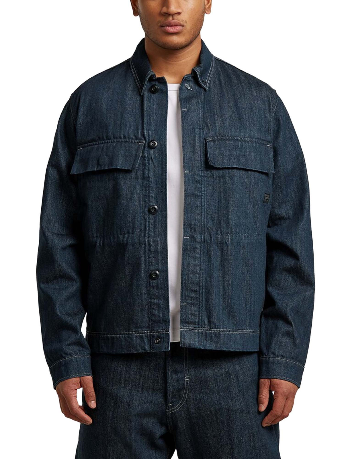 G-star Giacca Boxy Clean Overshirt Blu