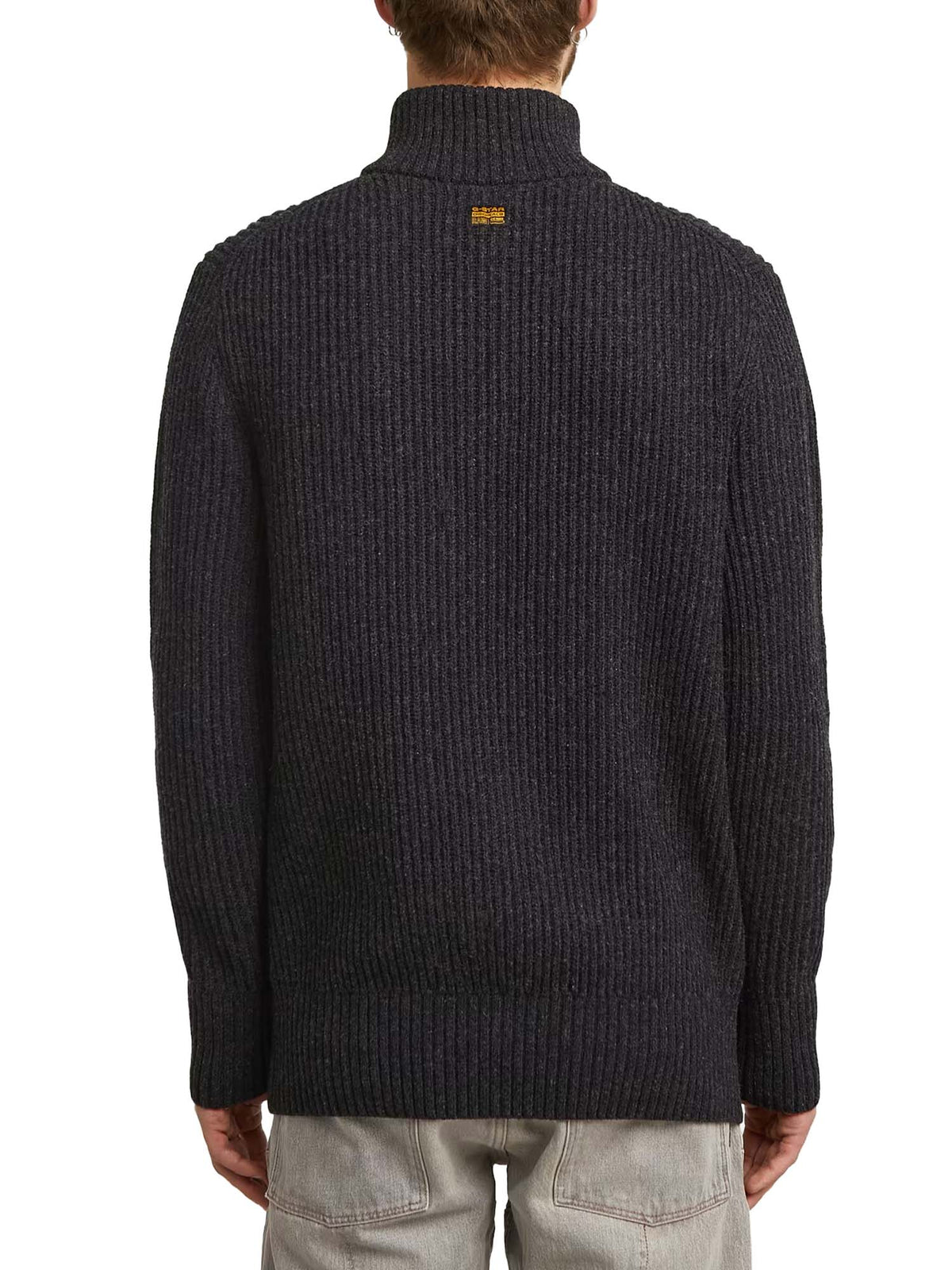G-star Maglione Essential Half Zip Knit Grigio