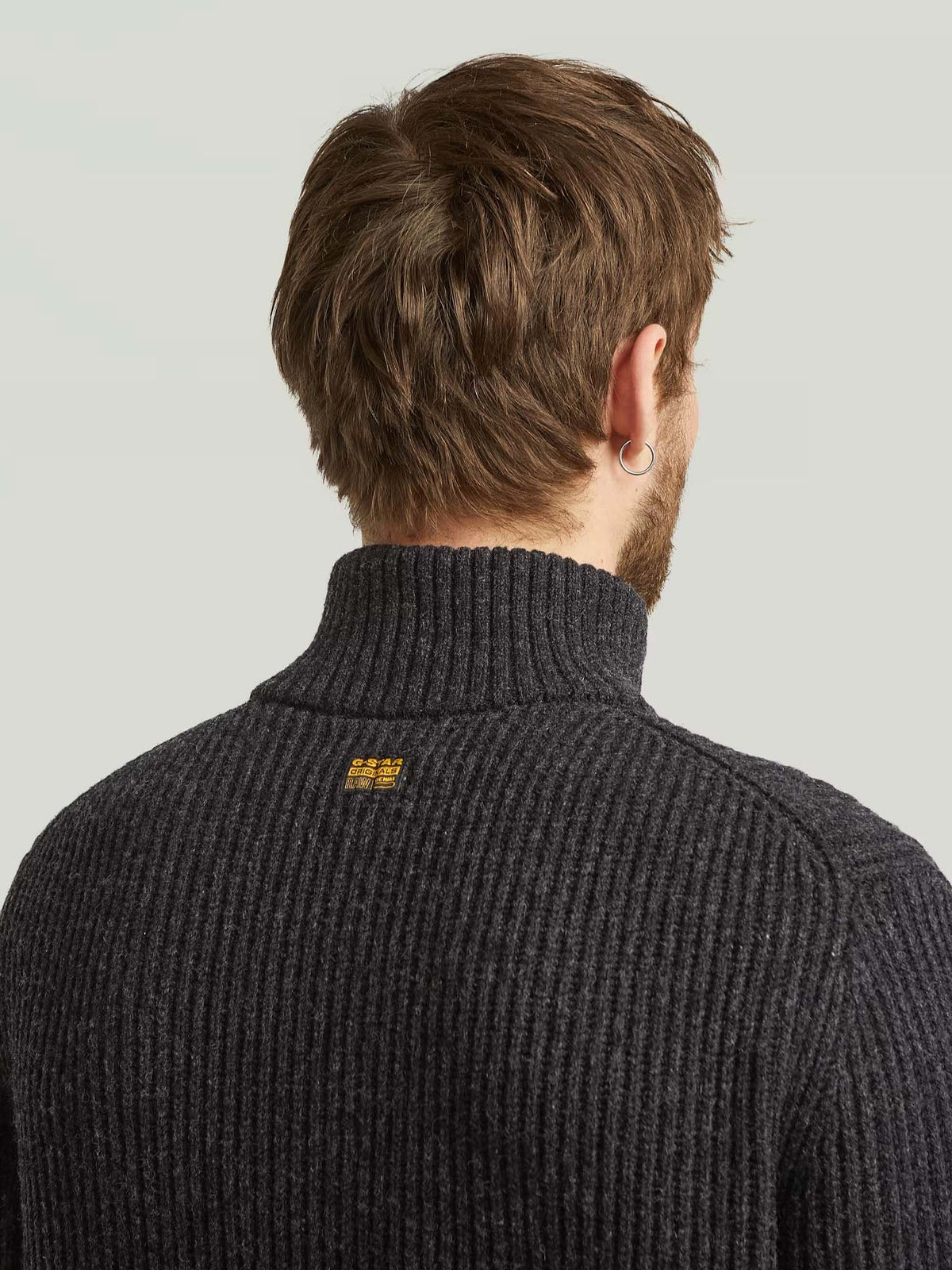 G-star Maglione Essential Half Zip Knit Grigio