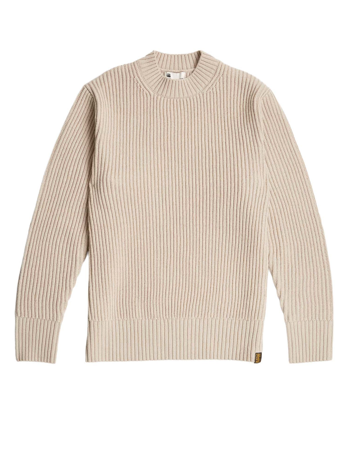G-star Maglione Essential Ribbed Knit Beige