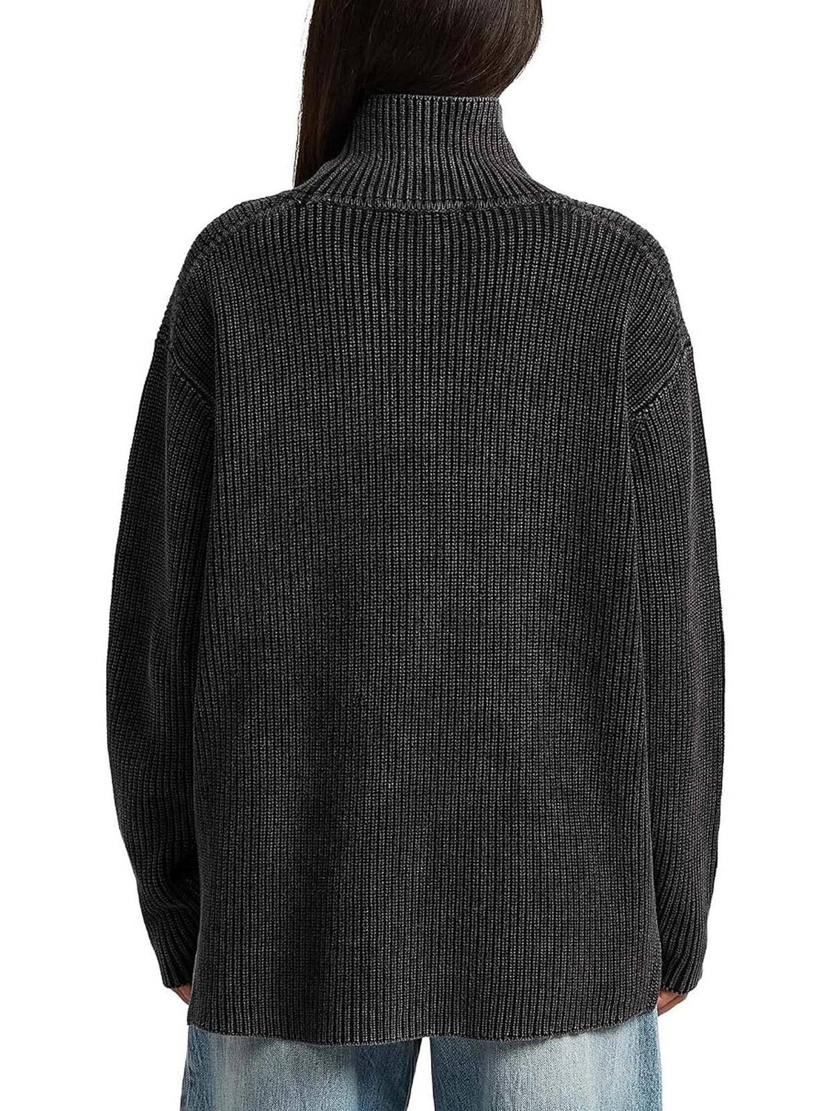 G-star Maglione Washed Turtle Knit da donna Grigio