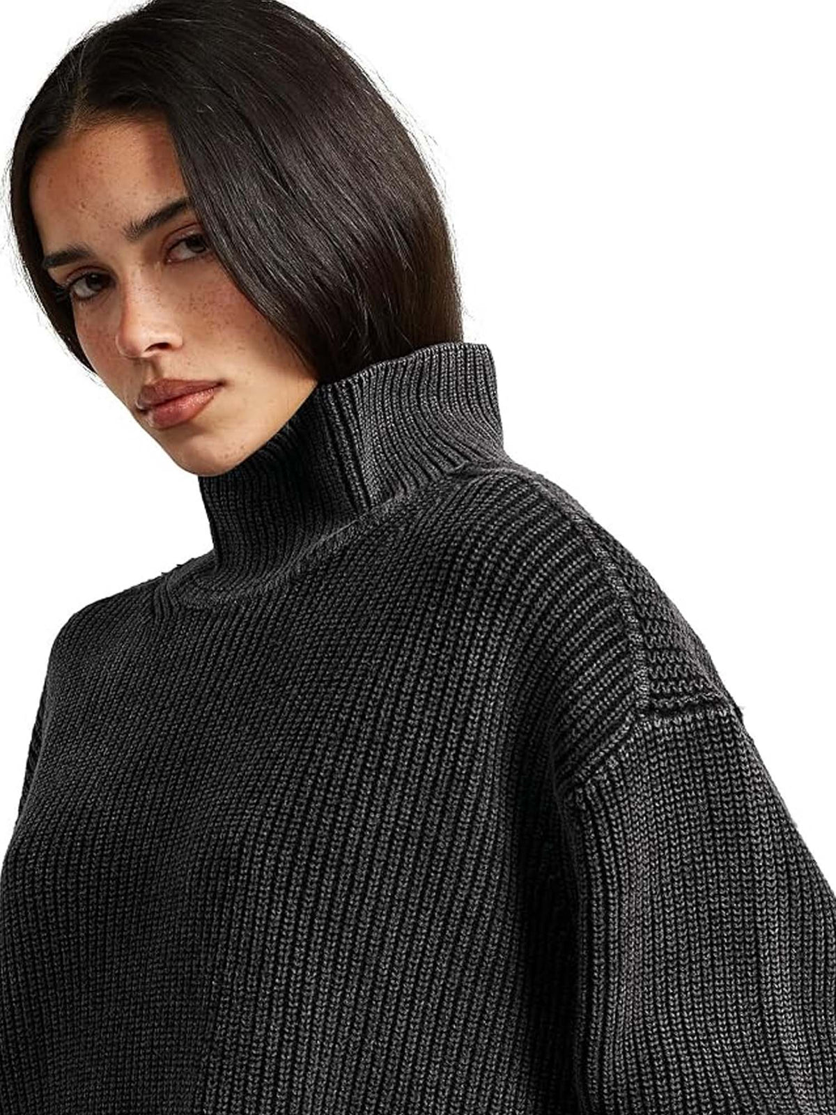G-star Maglione Washed Turtle Knit da donna Grigio