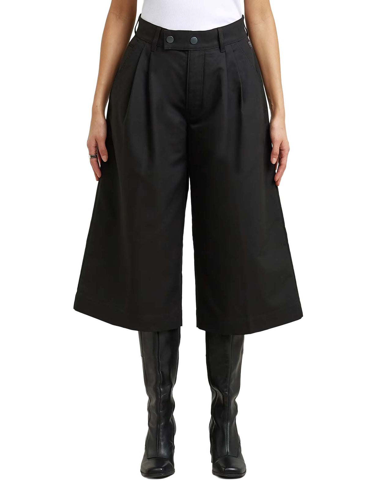 G-star Pleated Culotte da donna Nero