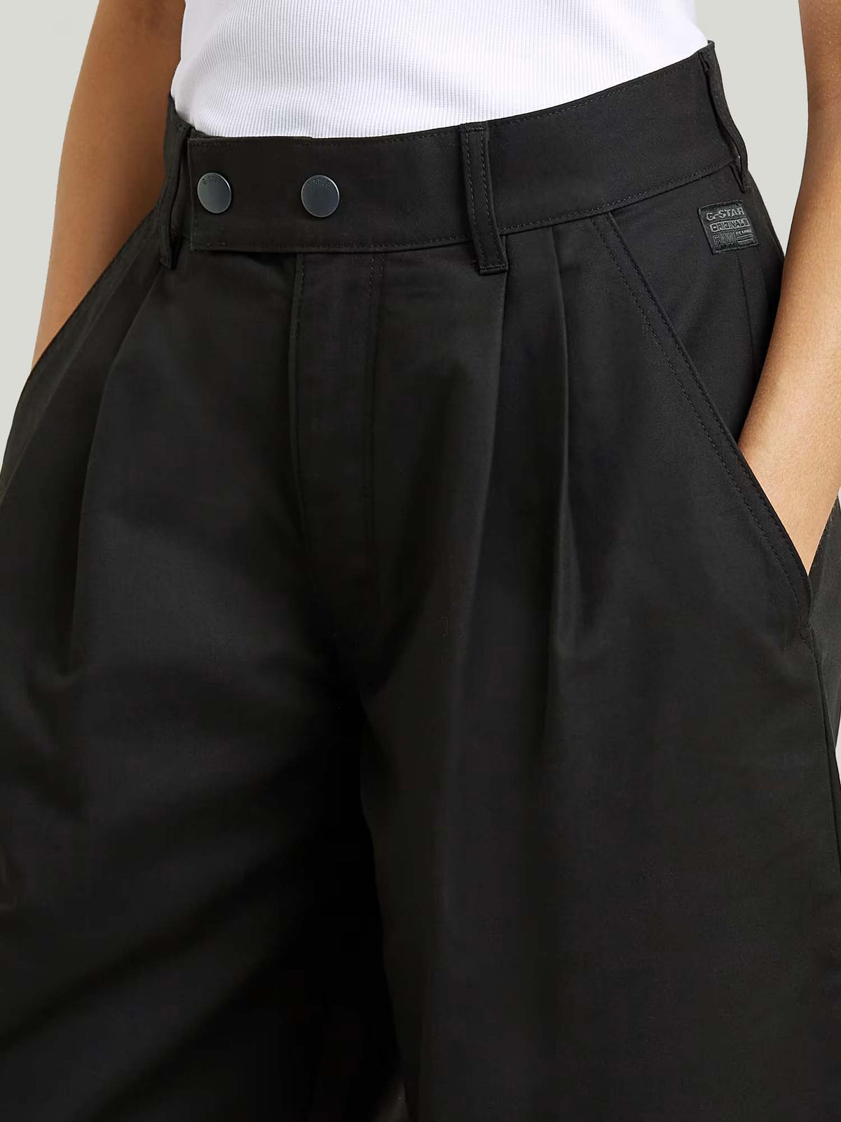 G-star Pleated Culotte da donna Nero