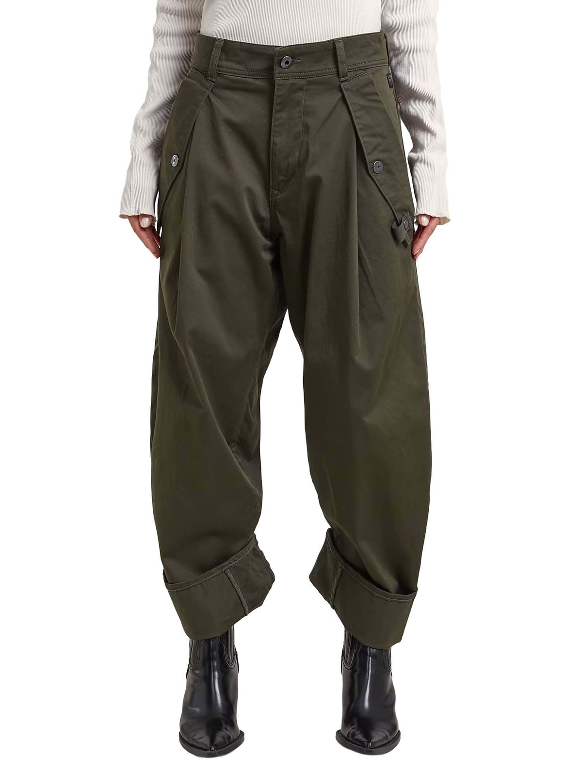 G-star Pantaloni Jett 3D Boyfriend Cargo da donna Verde